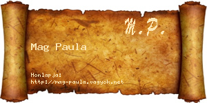 Mag Paula névjegykártya
